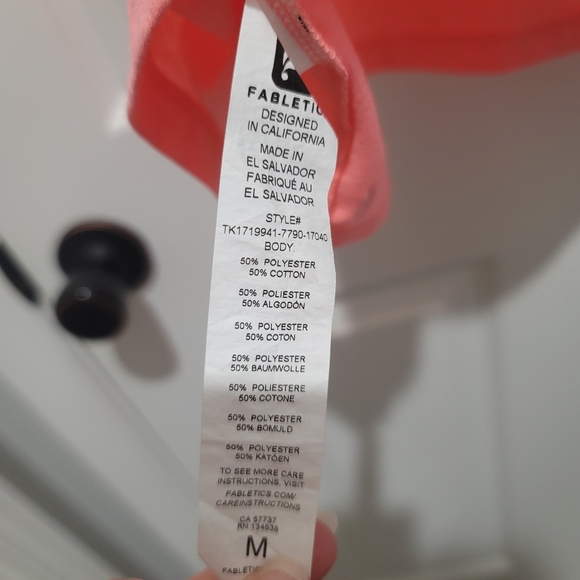 Fabletics Racer Back Flowy Tank Size Medium - Picture 5 of 5